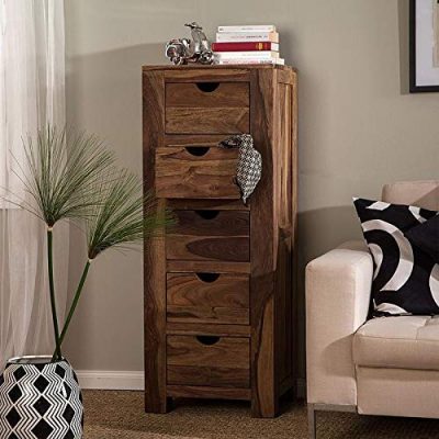 Solid Wood Chest of Drawers Natural Finish