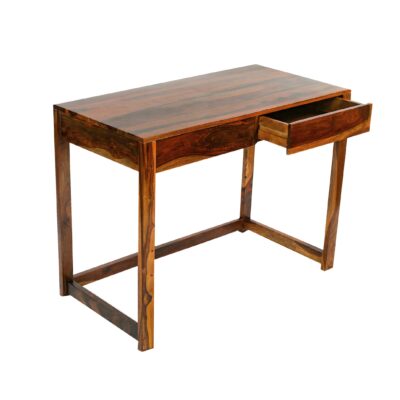 Sheesham Wood Study/Laptop Office Table for Students  (Honey Finish)