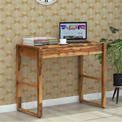 Sheesham Study Table/Laptop Desk for Students (Rustic Teak Finish)