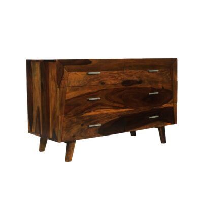 Wooden Chest of 6 Drawers In Provincial Teak Finish