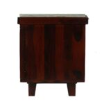 Solid sheesham Wood Shoe Rack Cabinets Shoes Storage Table Seating Bench Furniture Mahogany Finish - Image 4