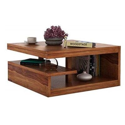 Sheesham Wood Square Centre Coffee/Tea Table for Living Room in Teak Finish