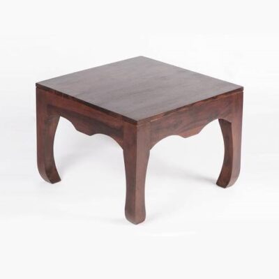 Solid Sheesham Wood Square Coffee Table in Natural Finish