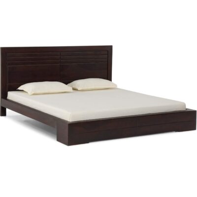 Sheesham Wood King Size Bed in Ruby Walnut Finish