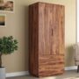 Solid Sheesham Wood Portable Waterproof Wardrobe in Teak Finish