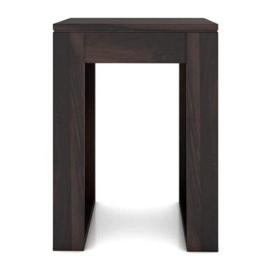 Sheesham Wood Bedside End Table for Living Room in Mahogany Finish