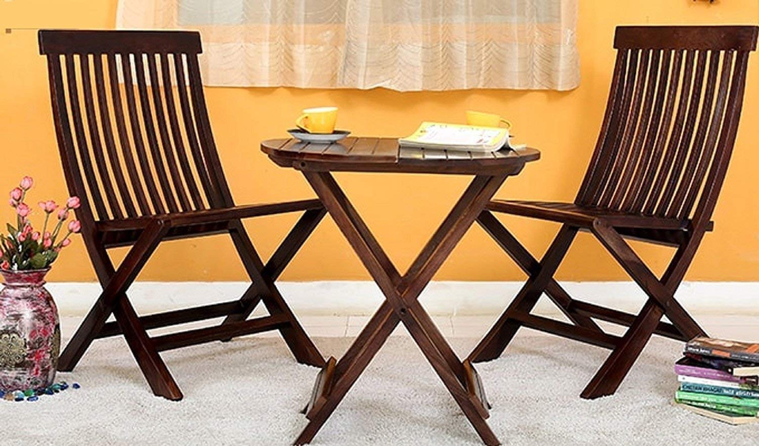 Folding coffee deals table set