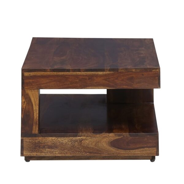 Solid Sheesham Wood Center Coffee/Tea Table (Provincial Teak Finish) - Image 4