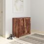 Wooden Shoe Rack Shoe Cabinet with Shelf Storage for Living Storage in (Natural Finish)